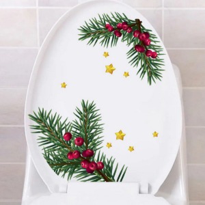 화장실 변기 스티커 욕실 꾸미기 꽃무늬 데코스티커 트리